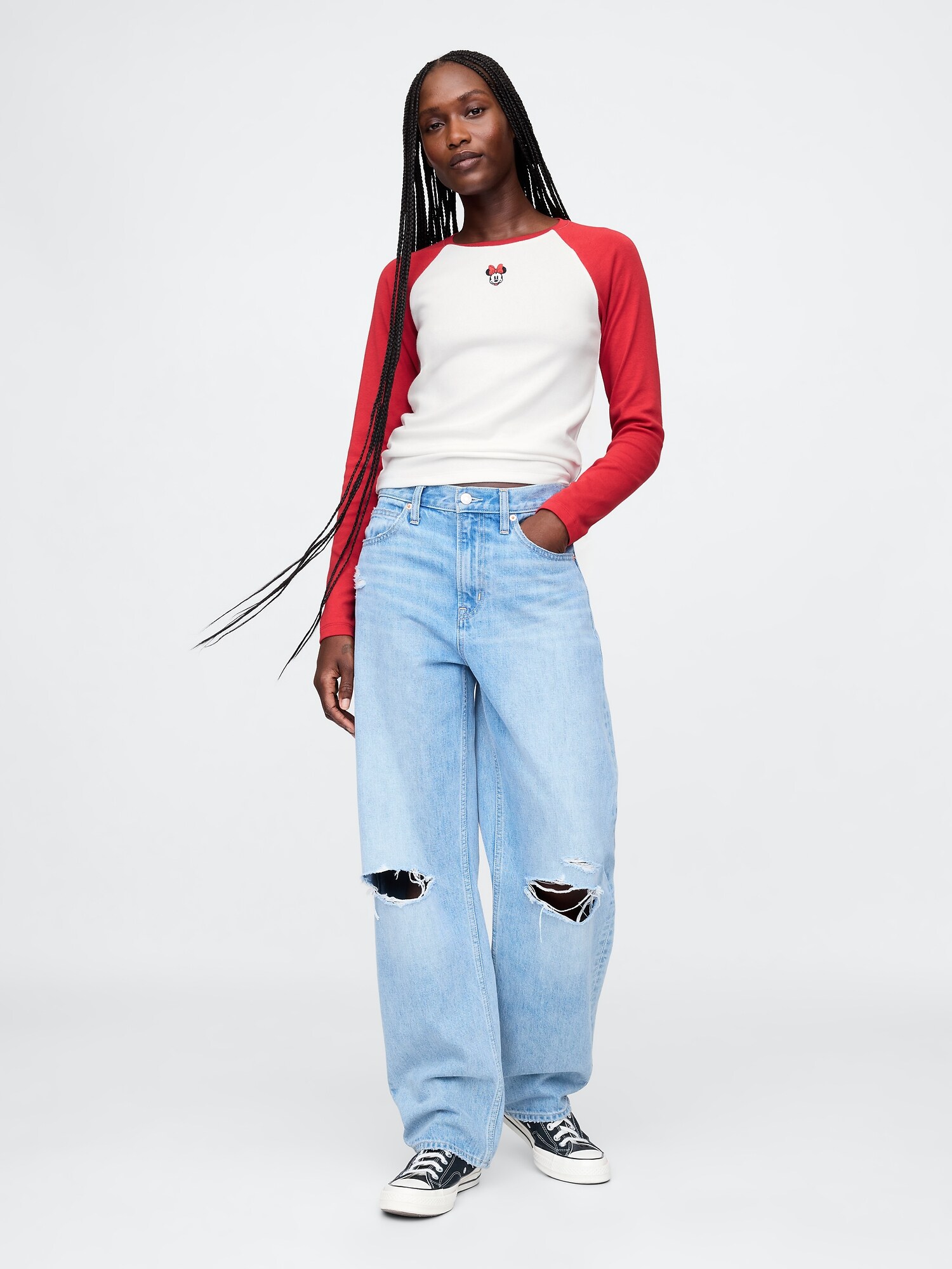 Gap × ディズニー モダン ラグランTシャツ-2
