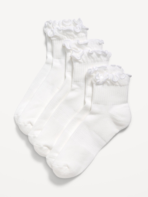 Ruffled Athletic Socks 3-Pack