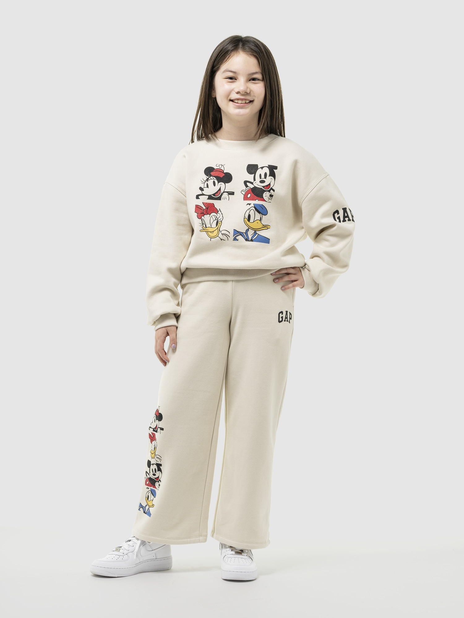 Gapkids ディズニー リラックス Gapロゴ ワイドスウェットパンツ