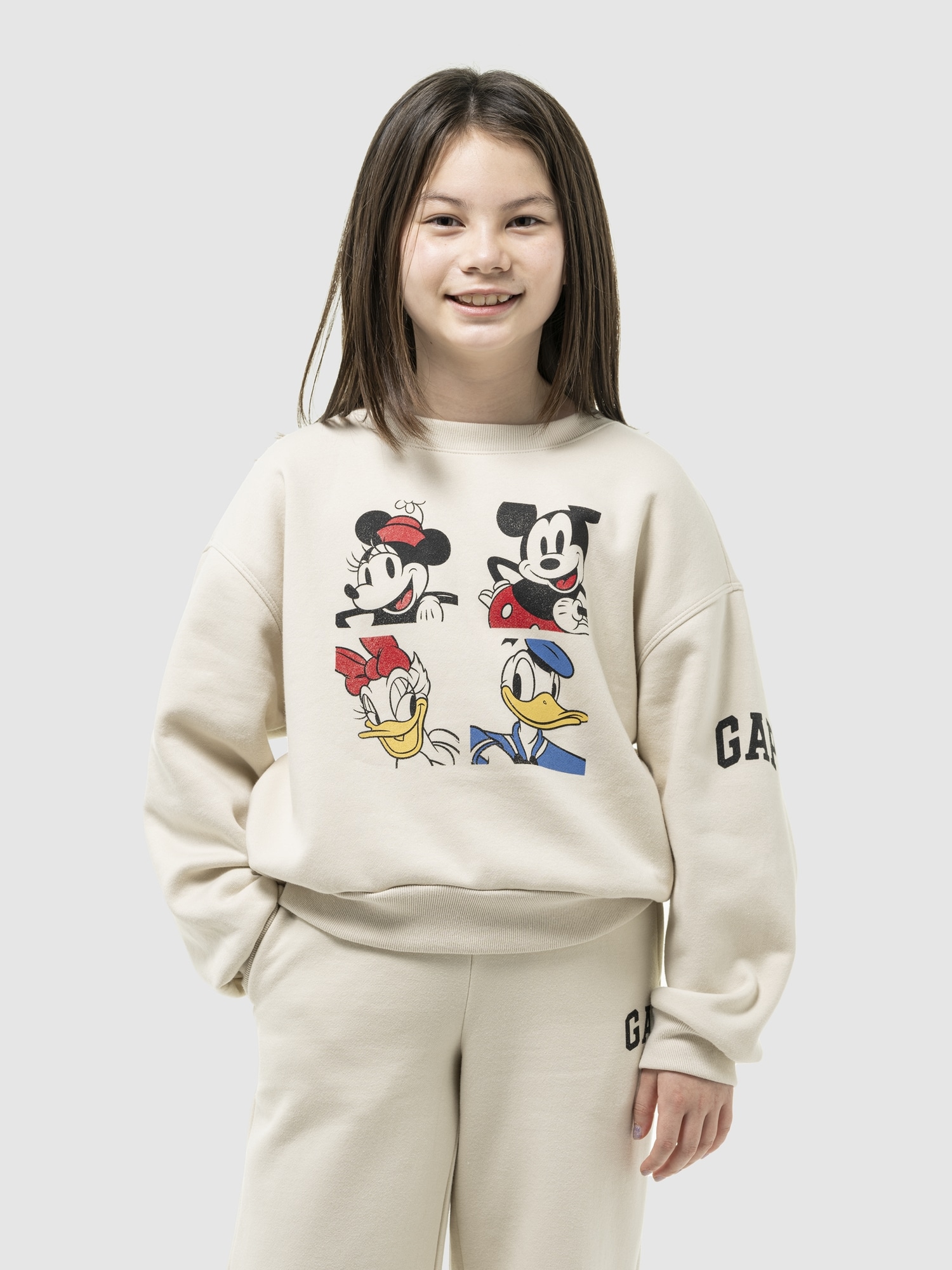 Gapkids ディズニー オーバーサイズ Gapロゴ スウェット・トレーナー