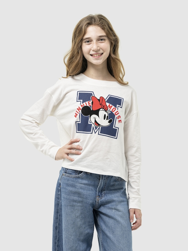 GapKids ディズニー ミニーマウス オーバーサイズ グラフィックTシャツ-0