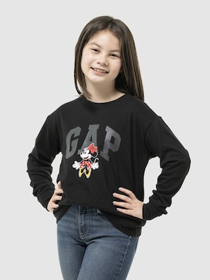 Gap x ディズニー オーバーサイズ GAPロゴ Tシャツ (キッズ)