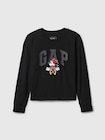 Gap x ディズニー オーバーサイズ GAPロゴ Tシャツ (キッズ)-2