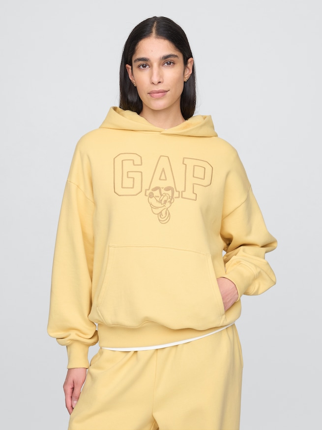 Gap × ディズニー オーバーサイズ GAPロゴパーカー (大人)