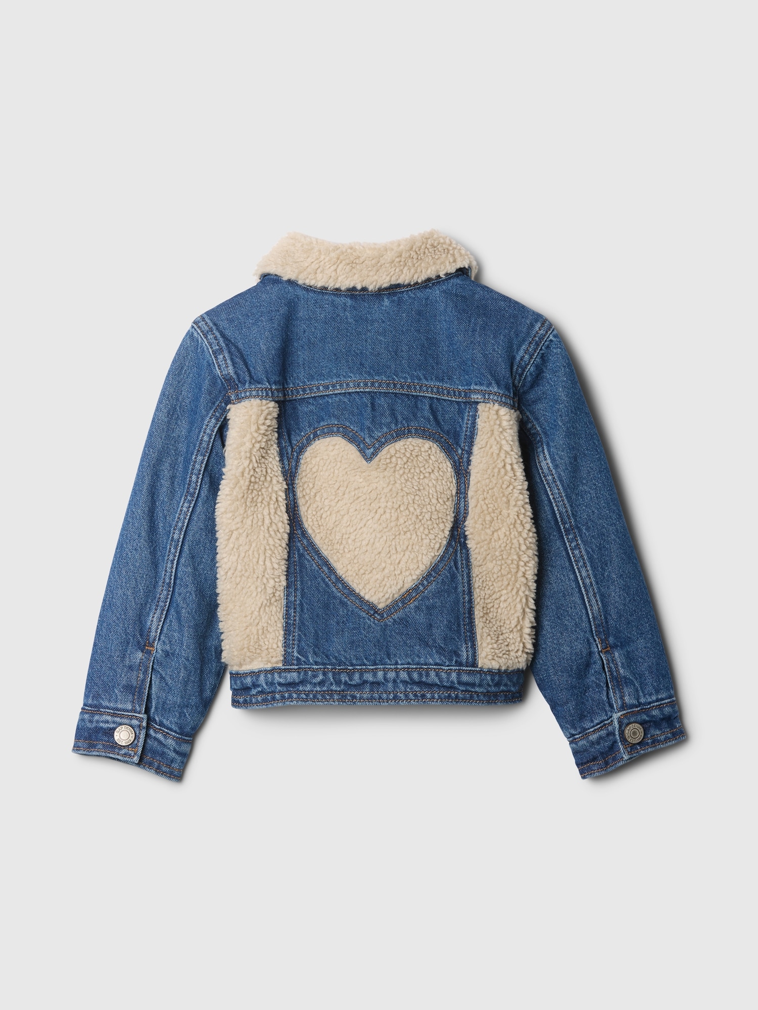 Babygap ボア ハート アイコンデニムジャケット