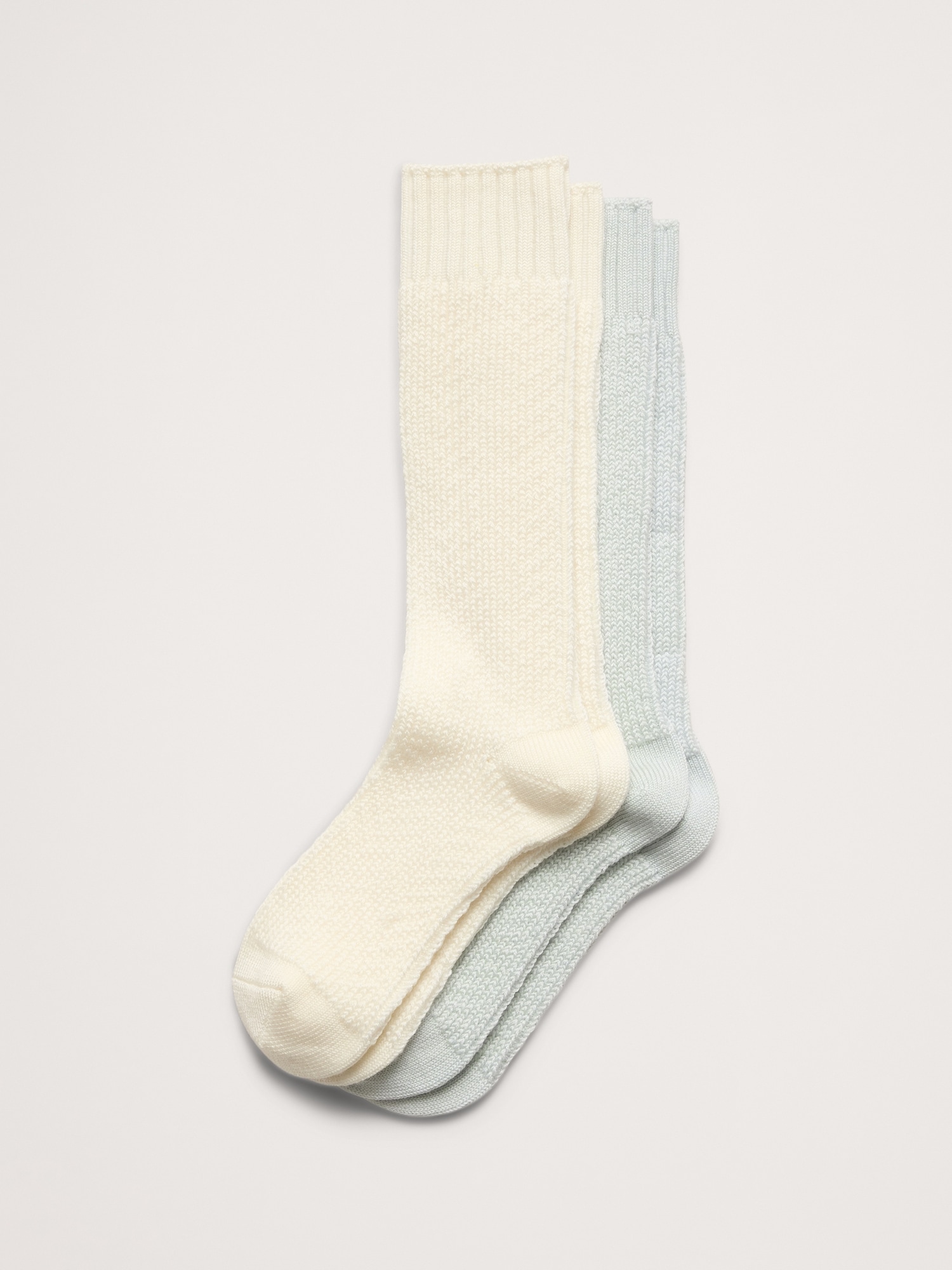 CHAUSSETTES DOUILLETTES EN LAINE MÉRINOS (PAQUET DE 2)