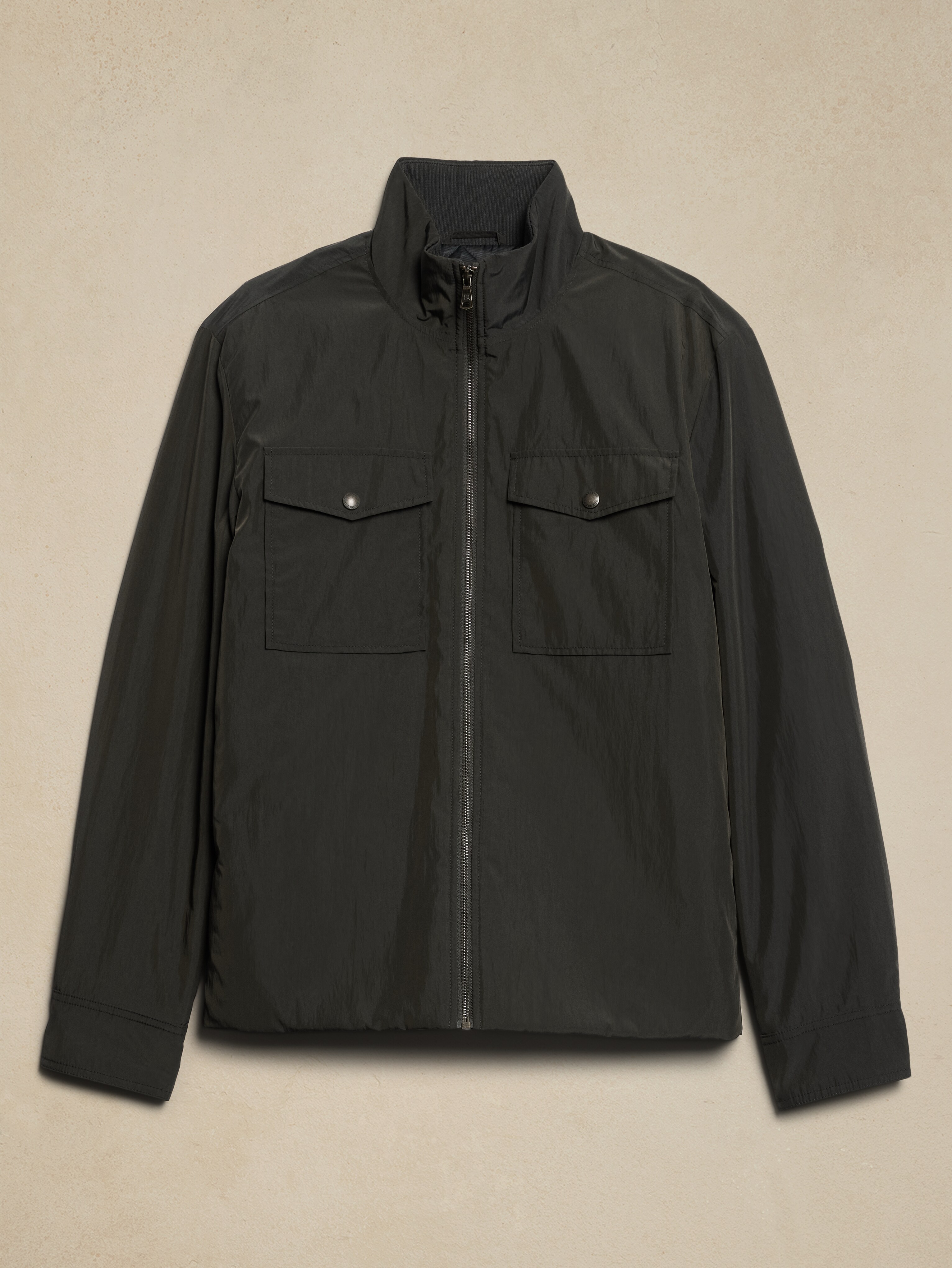 Padded Mock-Neck Jacket | Banana Republic Factory