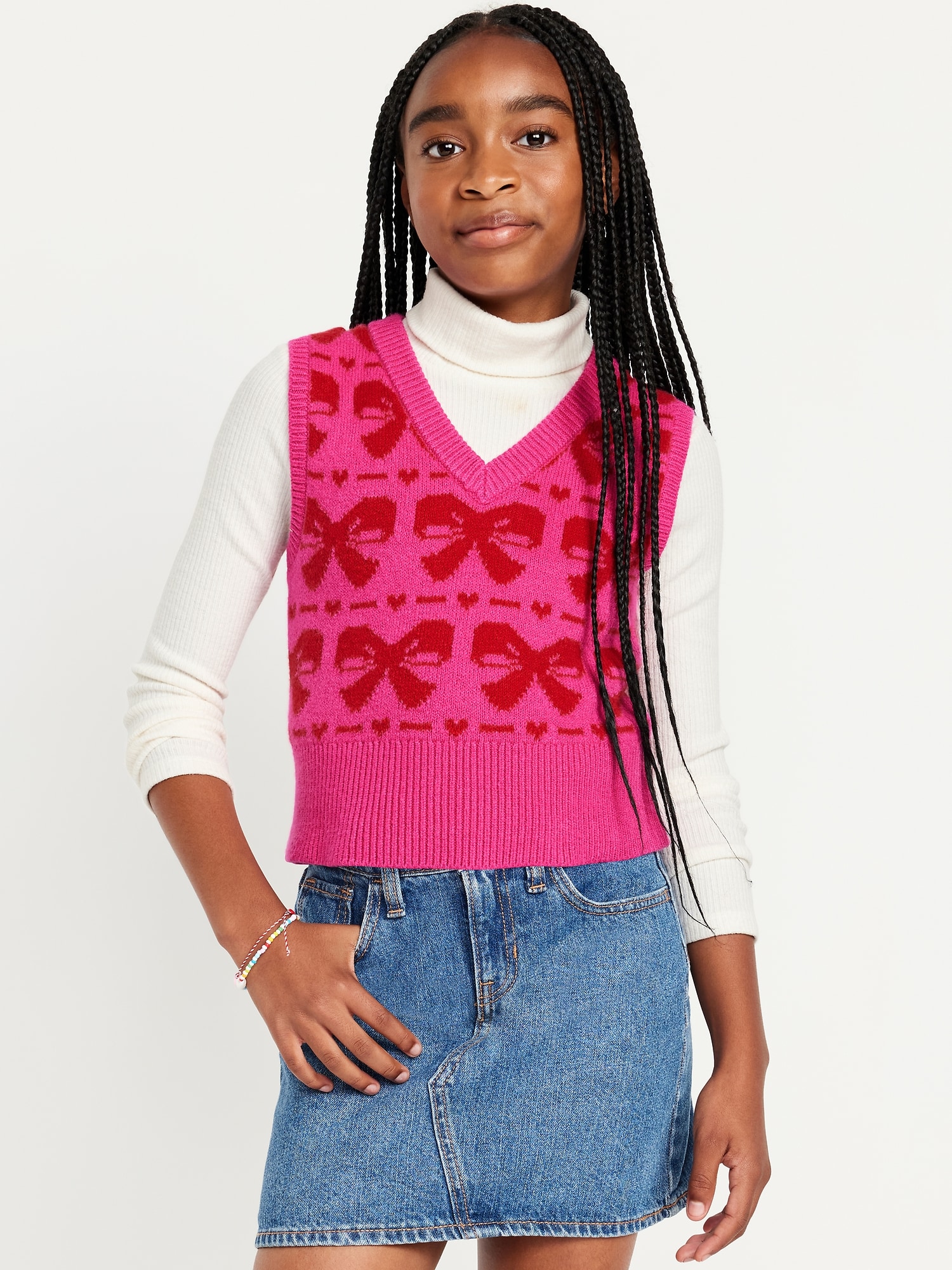 GILET SOSOFT À MOTIF POUR FILLE