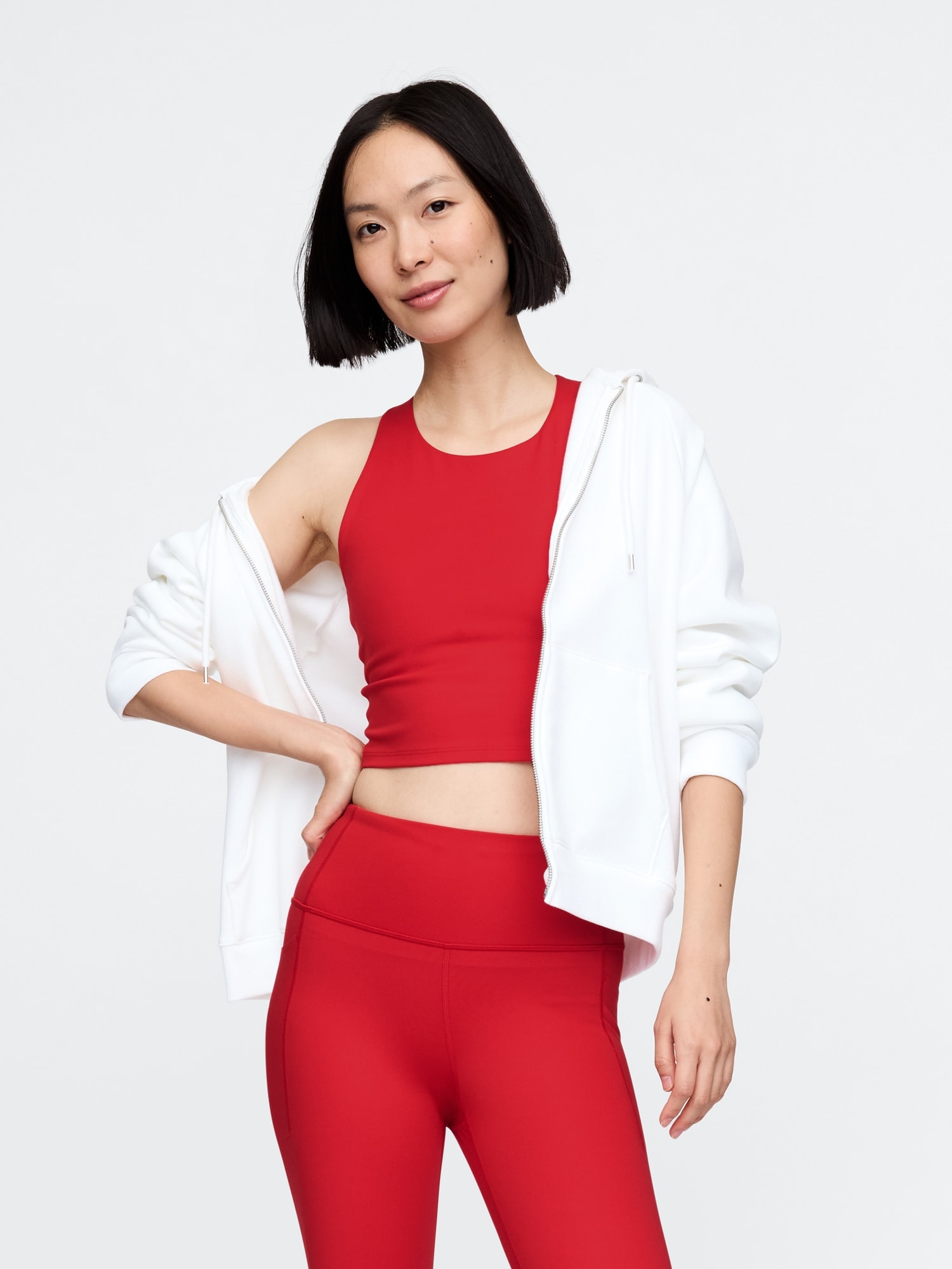 CAMISOLE COURTE À SOUTIEN-GORGE INTÉGRÉ À ENCOLURE MONTANTE GAPSPORT