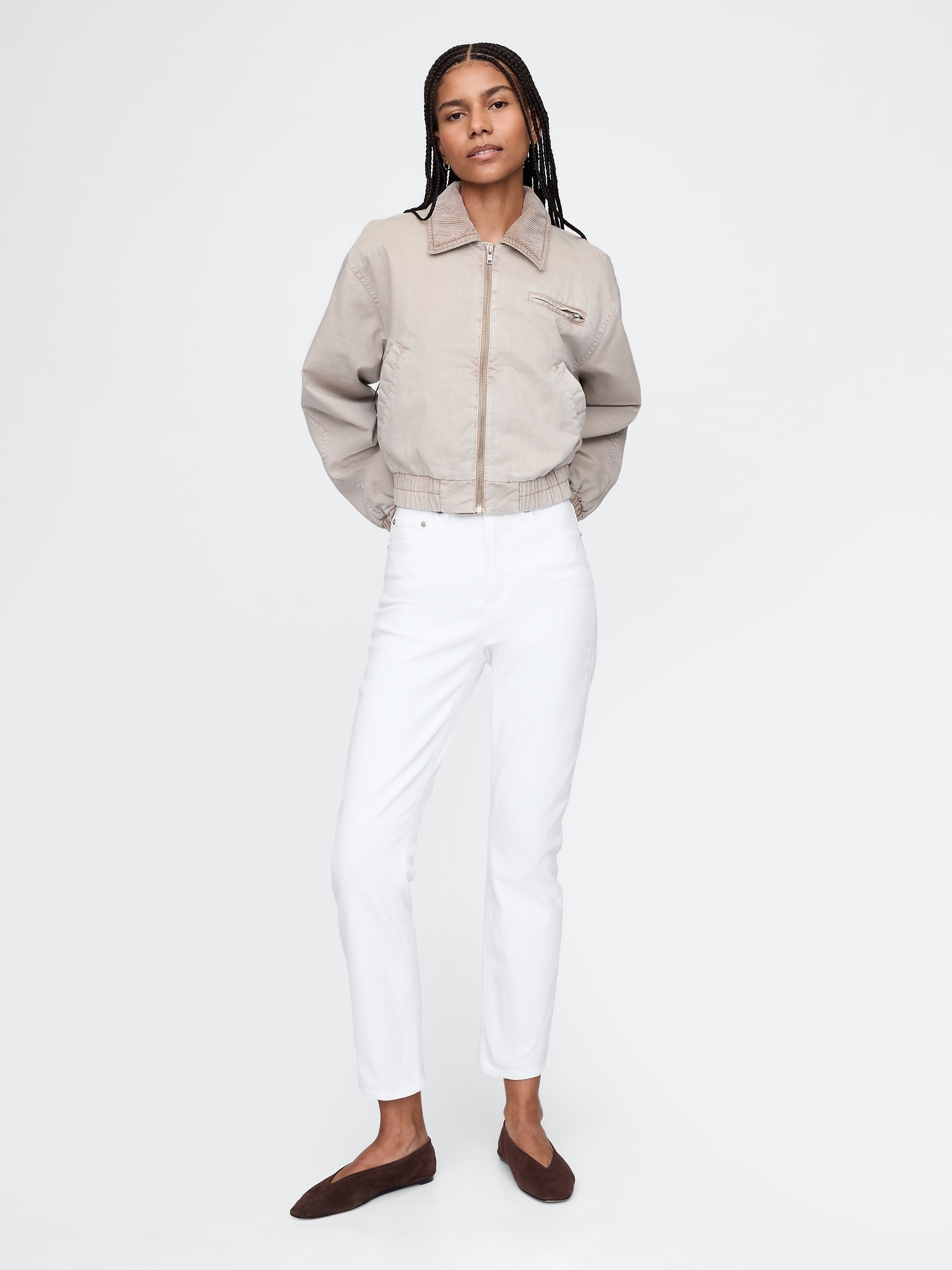 JEAN VINTAGE ÉTROIT À TAILLE HAUTE