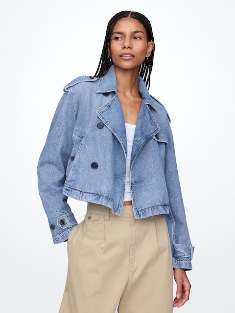 TRENCH COURT EN DENIM DOUCEUR SUPRÊME
