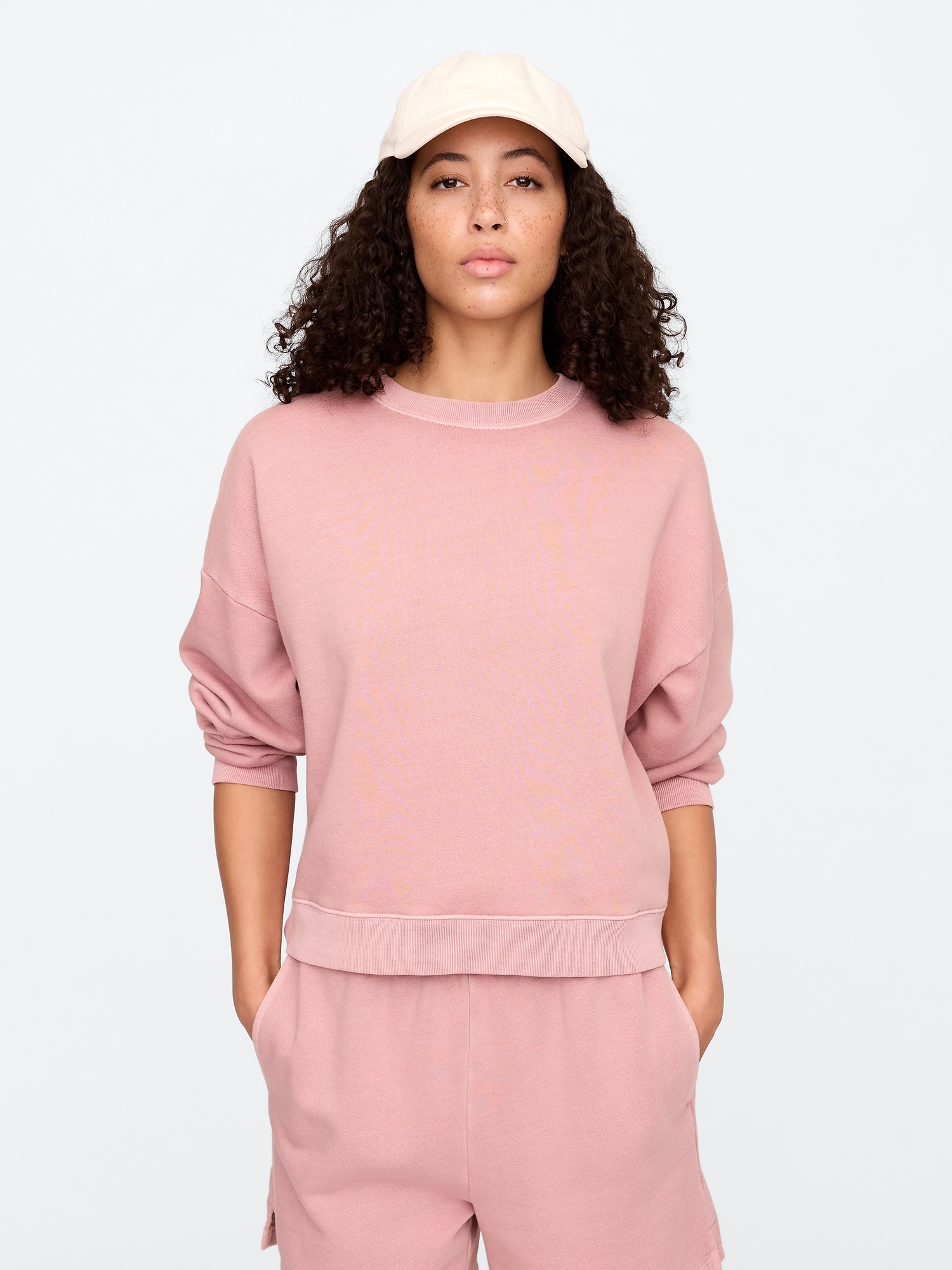 Relaxed Wedge Crewneck Sweatshirt