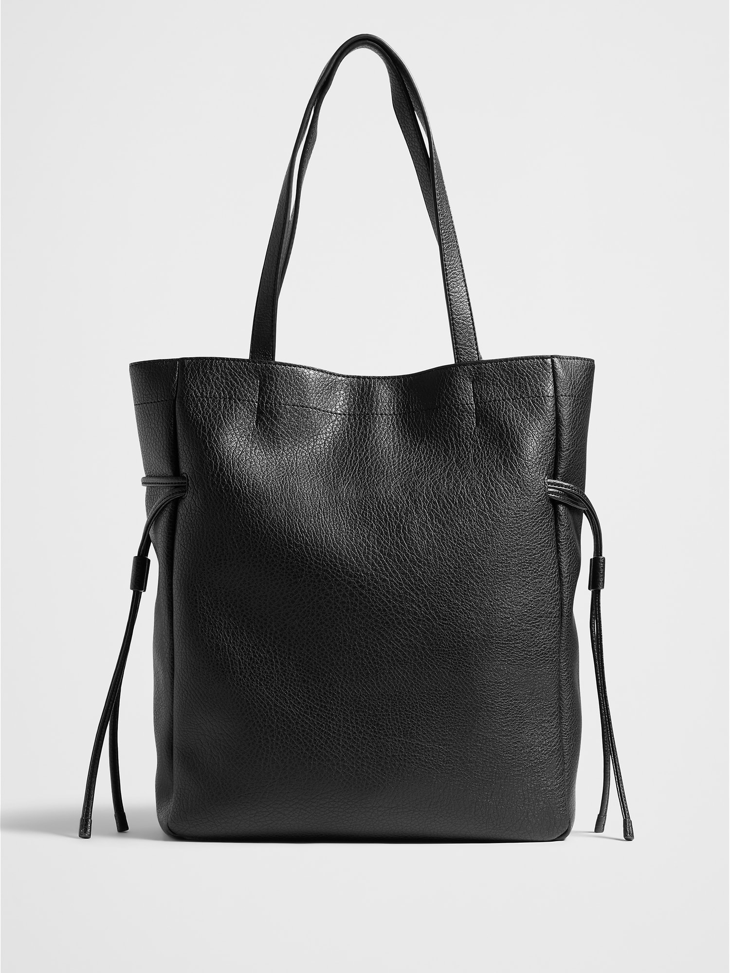 Vegan Leather Drawstring Tote | Banana Republic Factory