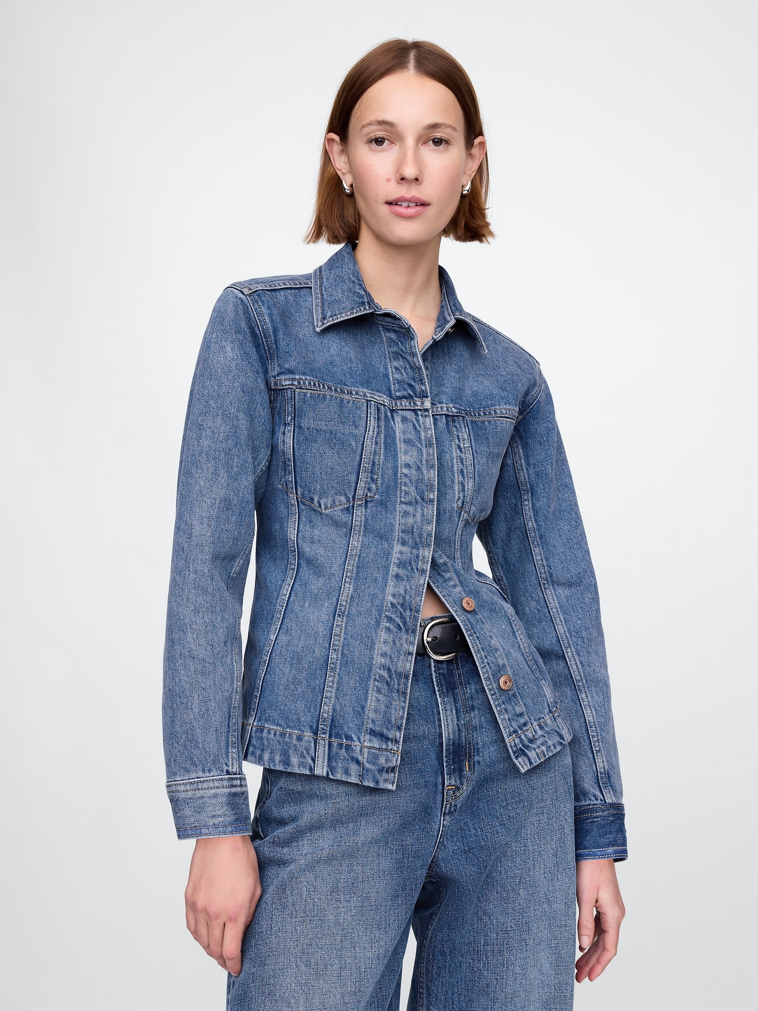 VESTE LONGUE EN DENIM