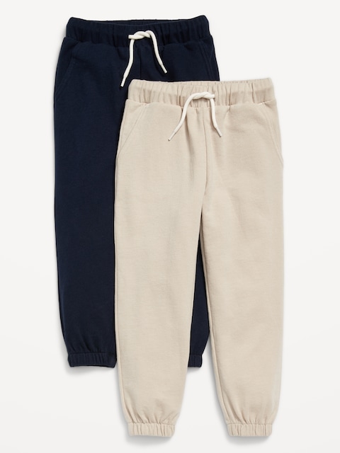 French-Terry Jogger Sweatpants 2-Pack for Toddler Boys