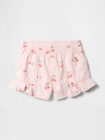 babyGap ツイル ラッフルフリル プルオン ショートパンツ-0