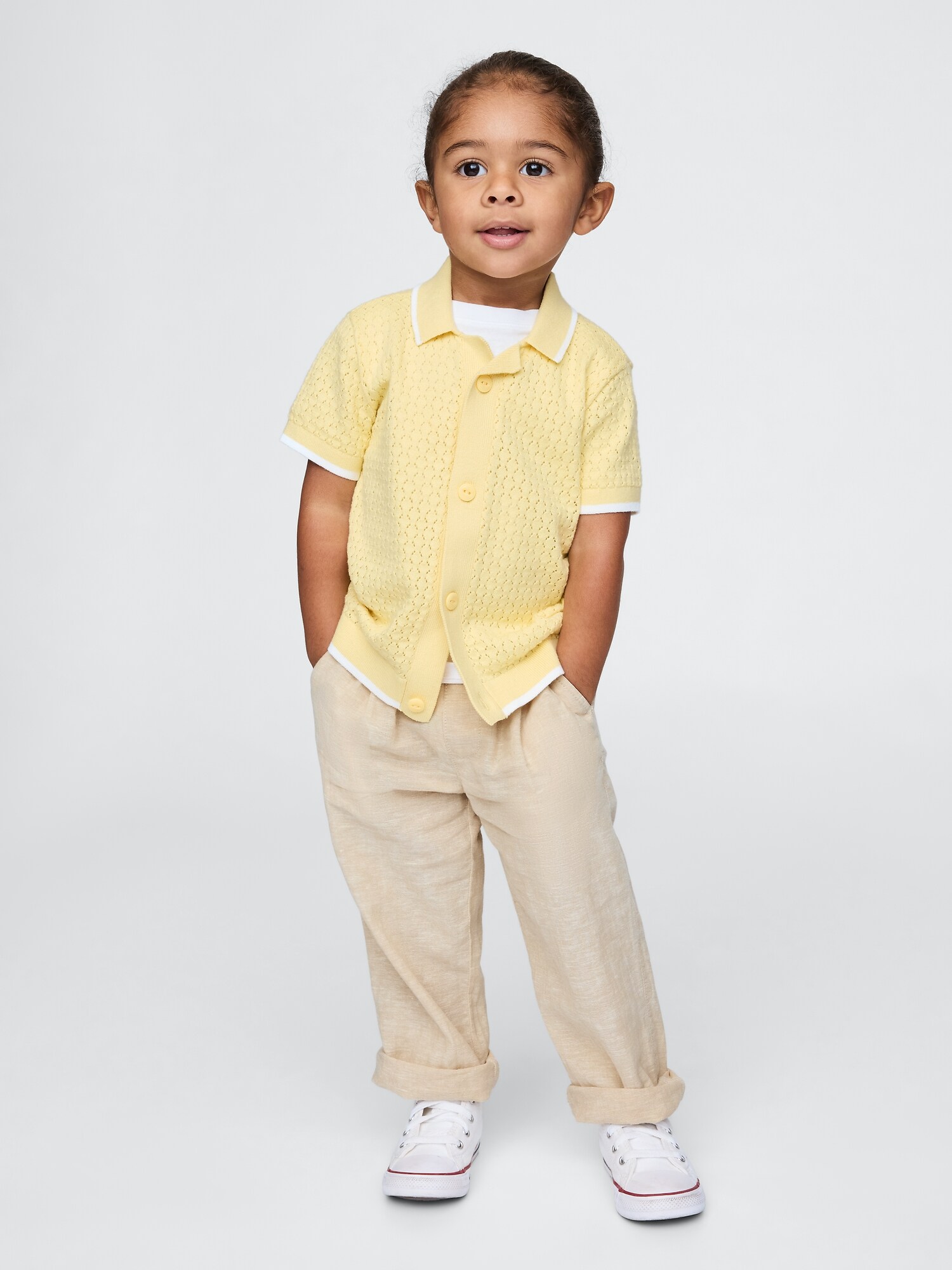 Gap コットンリネン プルオンパンツ (幼児・ベビー)