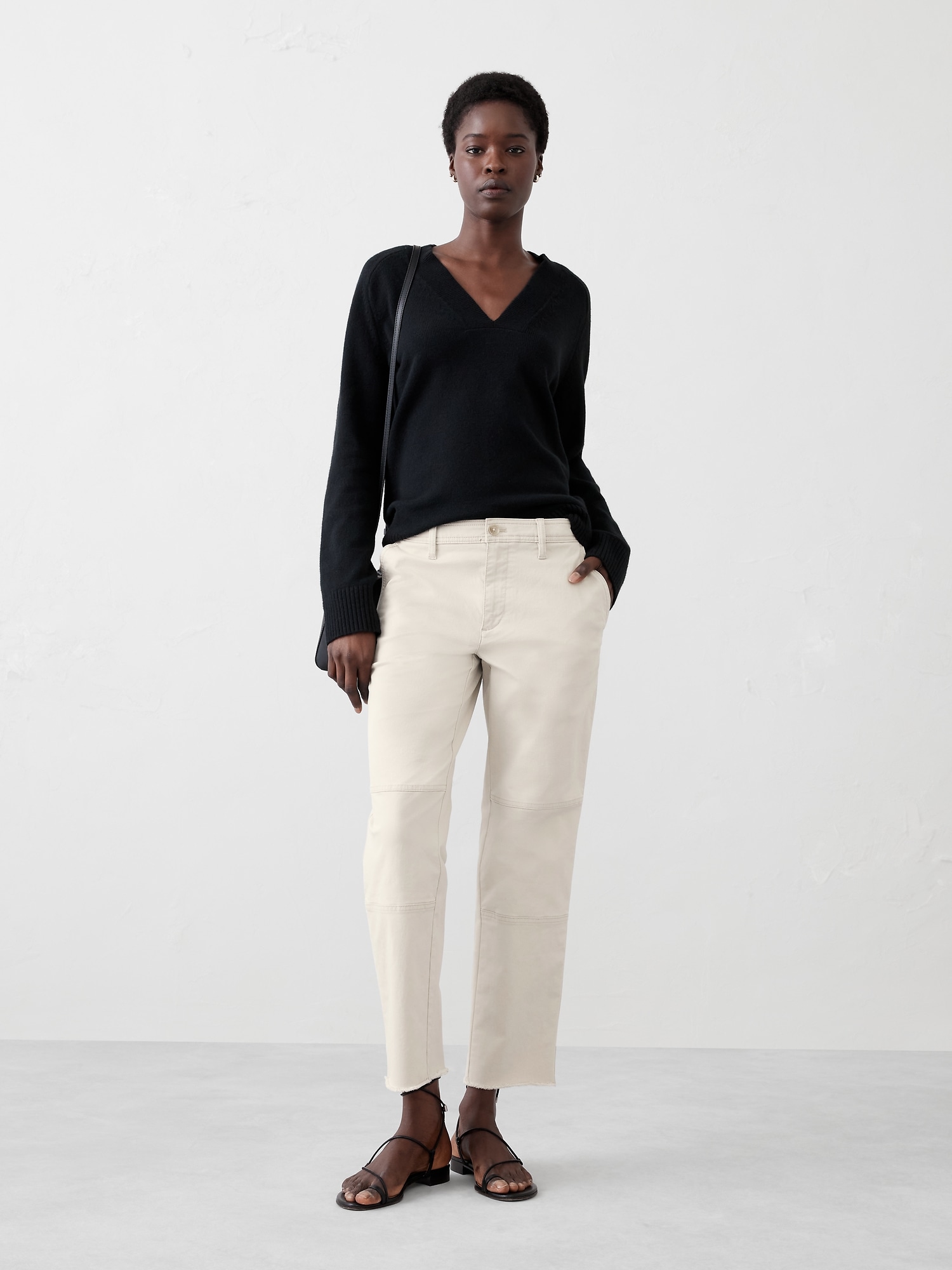 Slim Mid-Rise Pull-On Chino