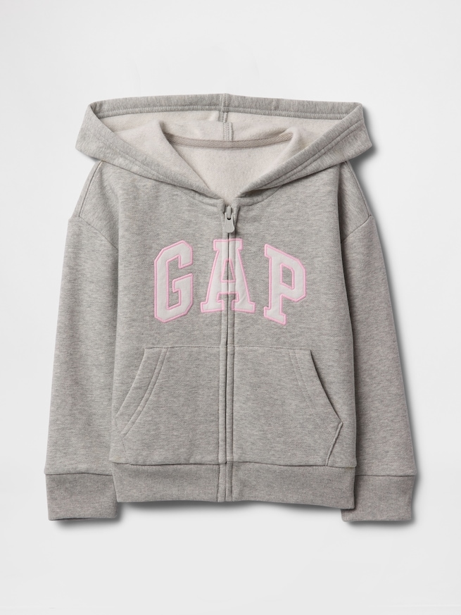 babyGap リラックス GAPロゴ ジップアップパーカー-0