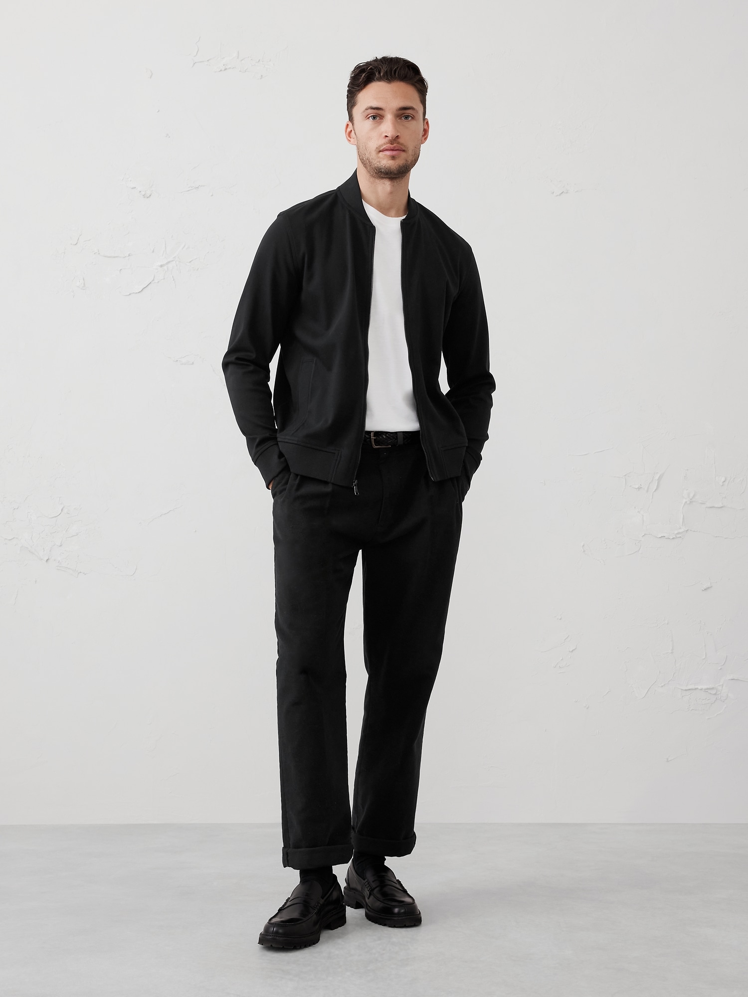 Luxe Touch Bomber Jacket