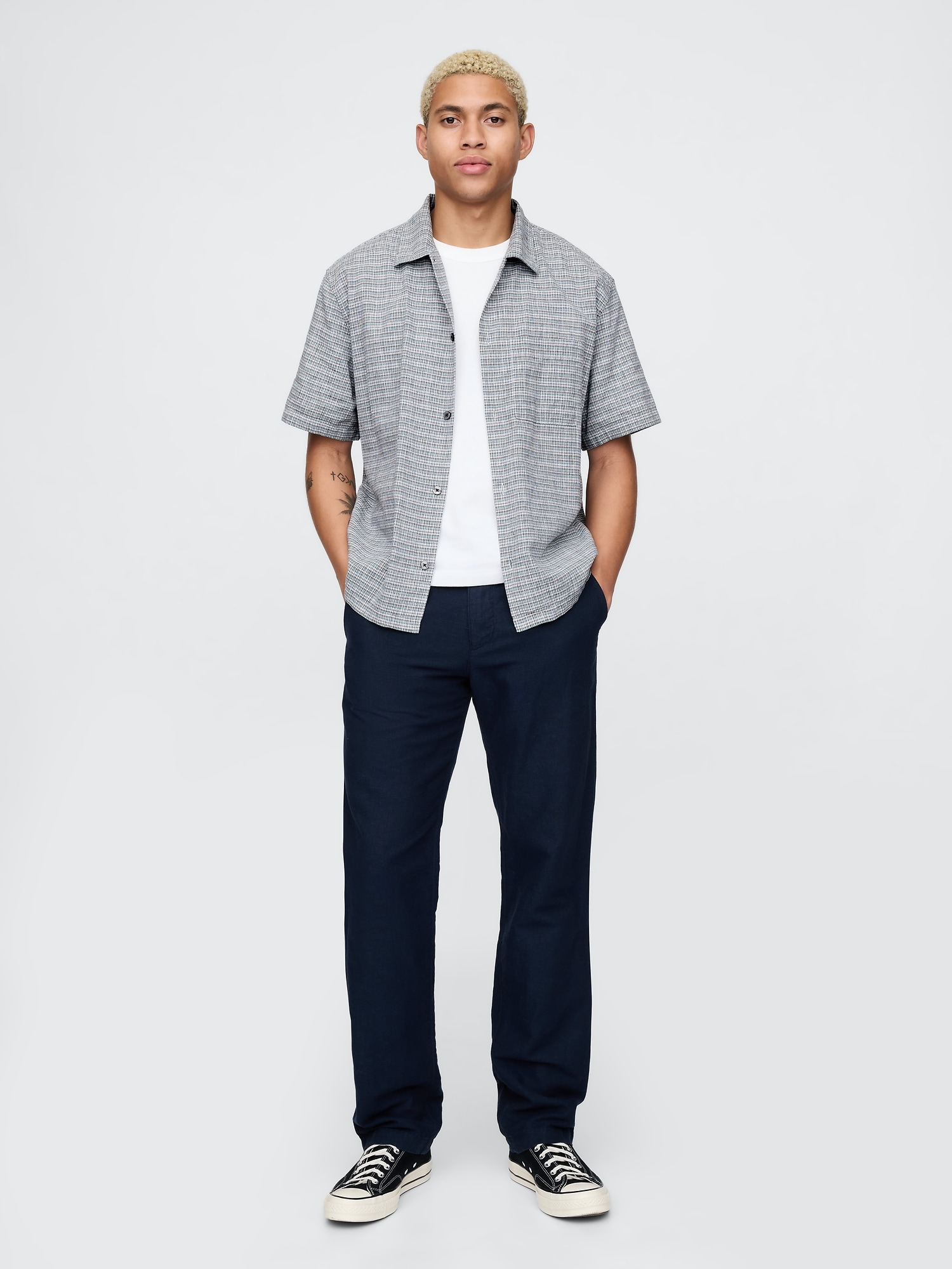 Gap公式オンラインストア | コットンリネンシャツ