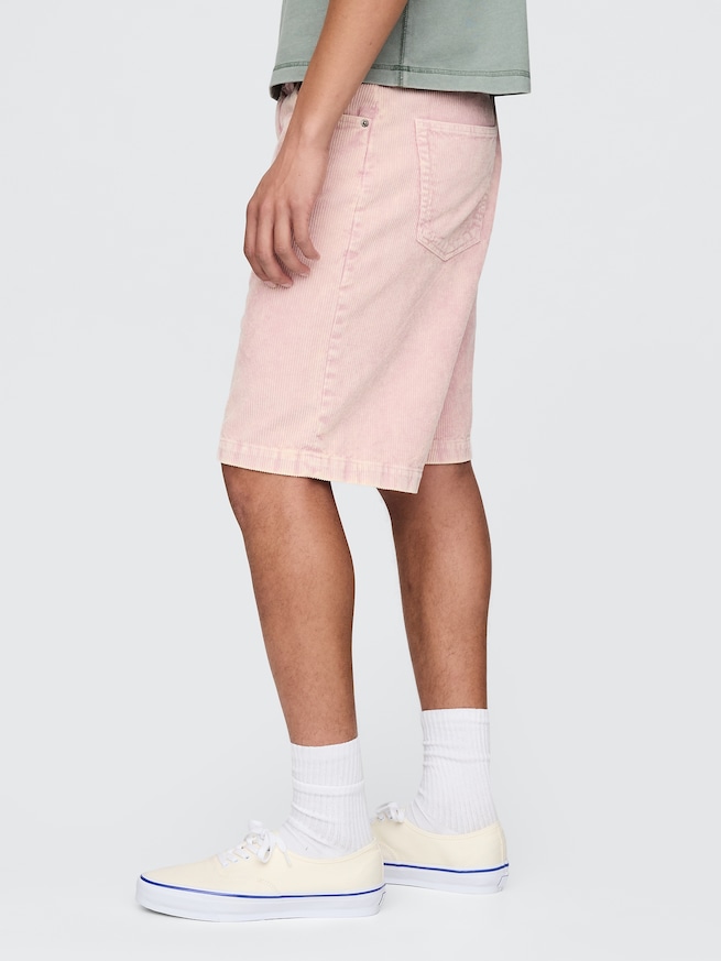 ウォッシュド コーデュロイ ショートパンツ-2
