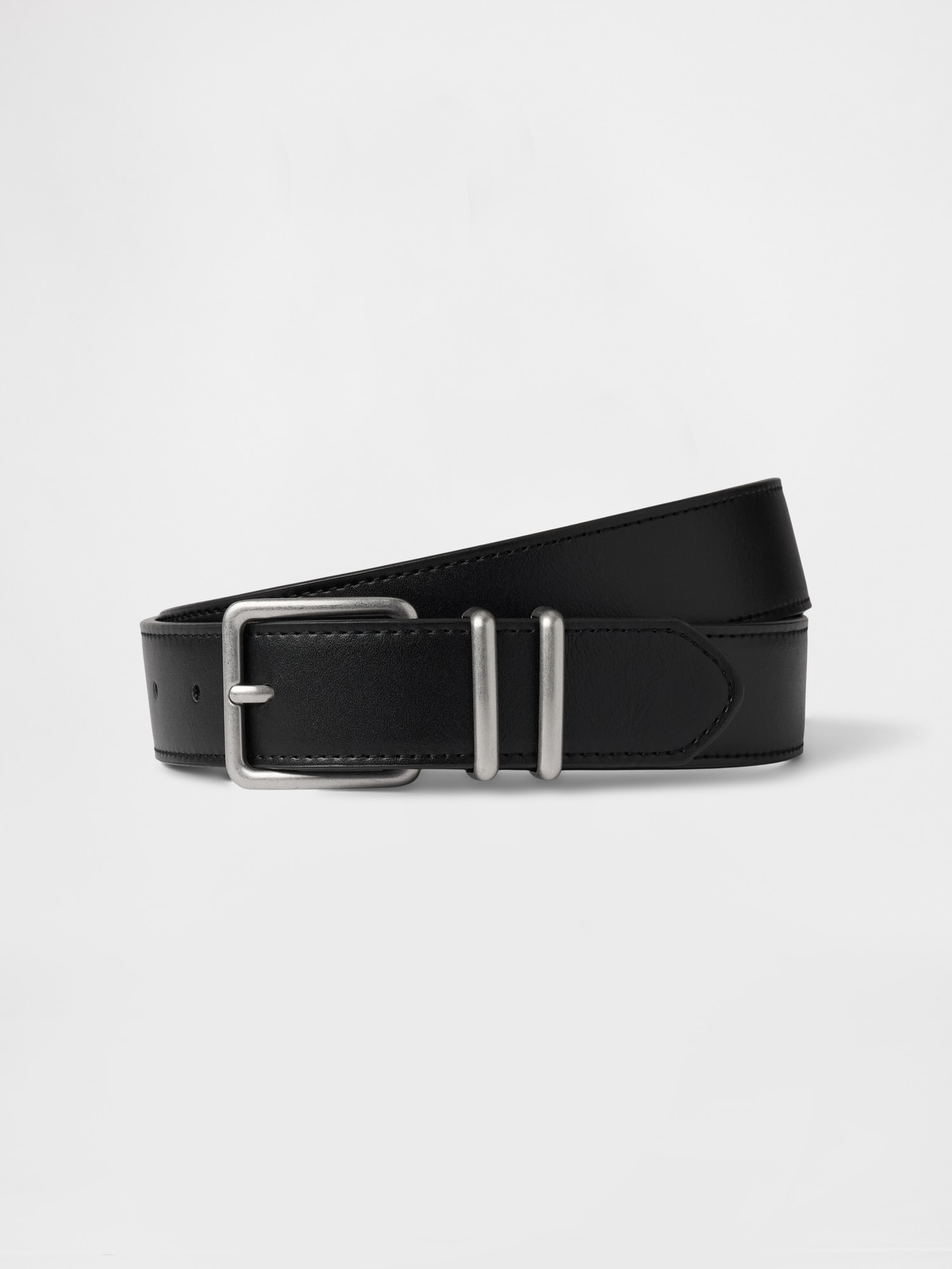 Skinny Vegan-Leather Belt