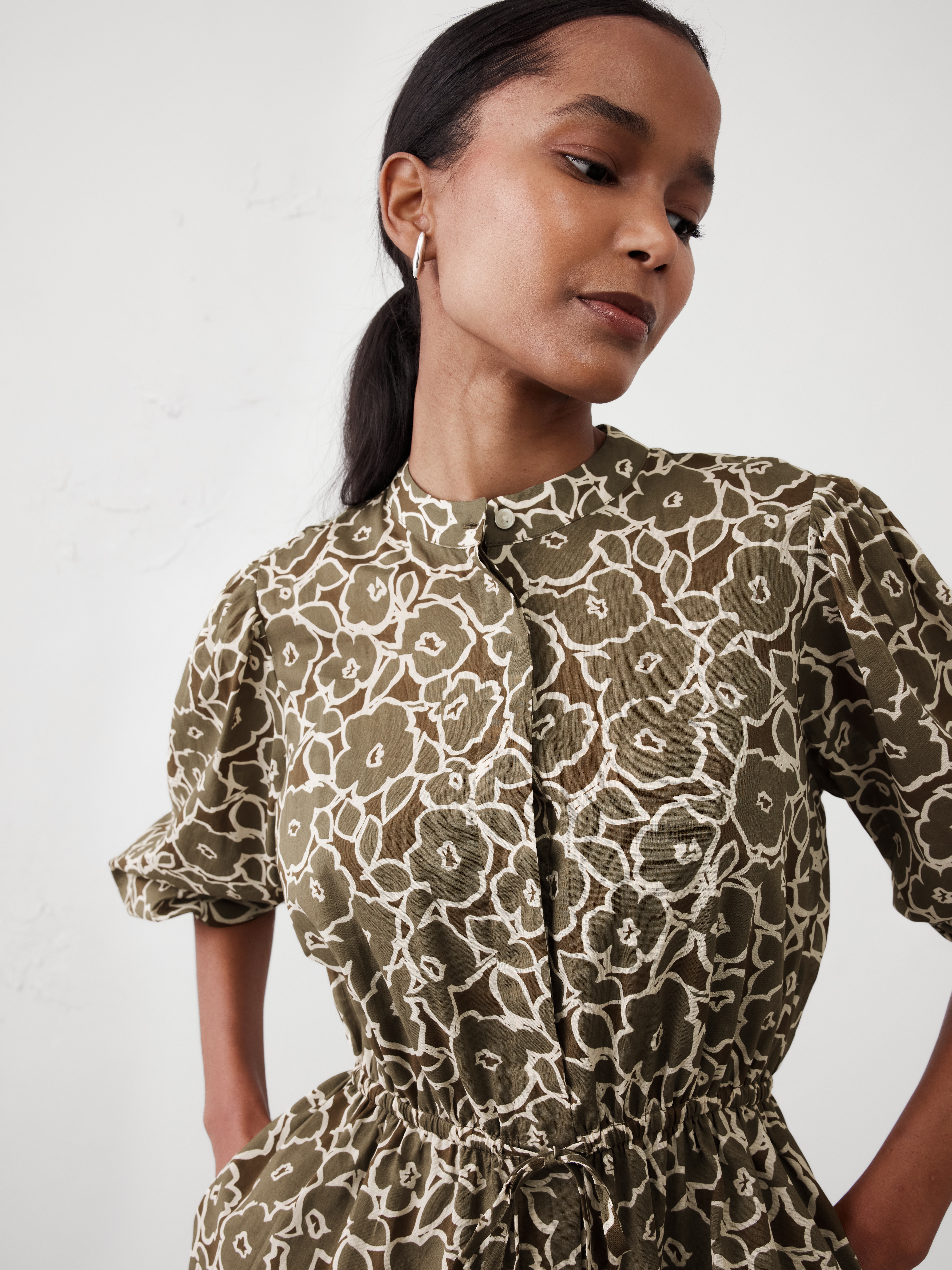 Voile Mini Shirtdress | Banana Republic Factory