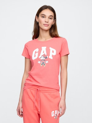 Gap × ディズニー ミニーマウス GAPロゴTシャツ