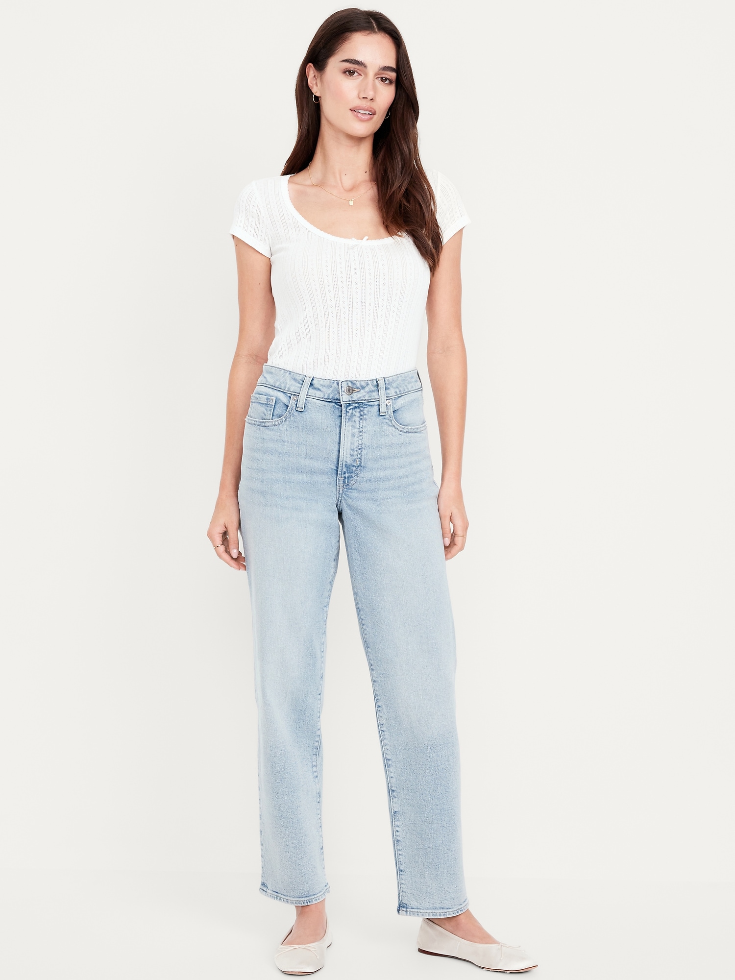 JEAN OG AMPLE À TAILLE HAUTE