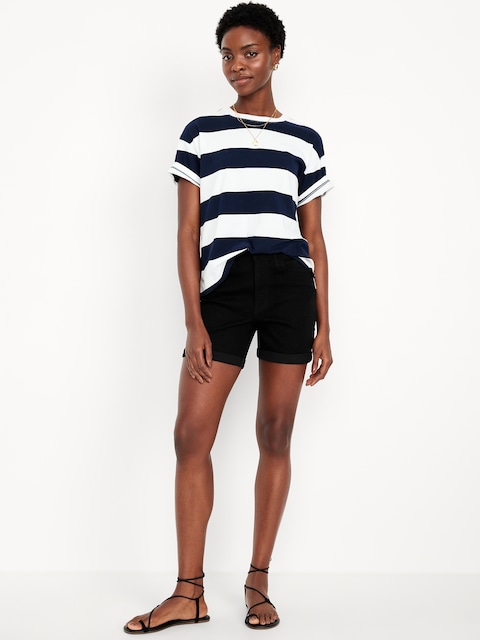 High-Waisted Wow Jean Shorts -- 5-inch inseam