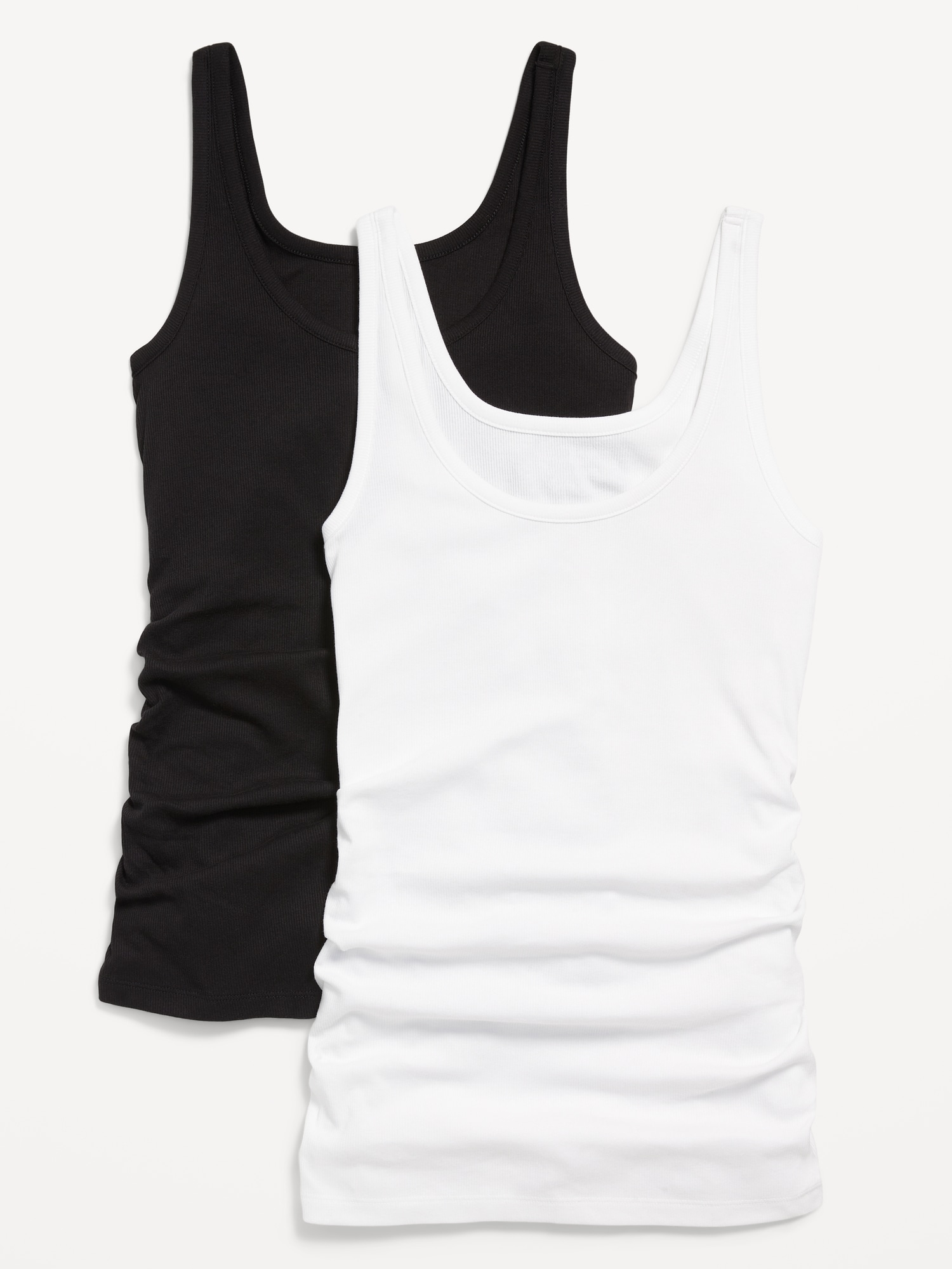 CAMISOLE PREMIÈRE COUCHE EN TRICOT CÔTELÉ DE MATERNITÉ (PAQUET DE 2)