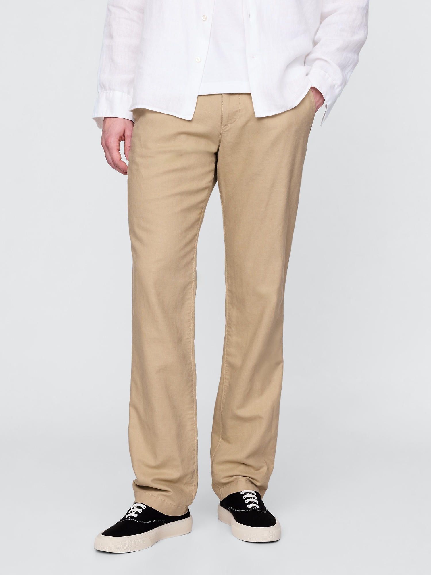 Linen-Cotton Khakis