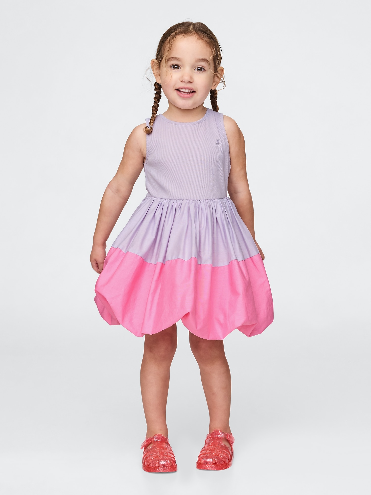 Gap ミックスメディア バブルワンピース (幼児・ベビー)
