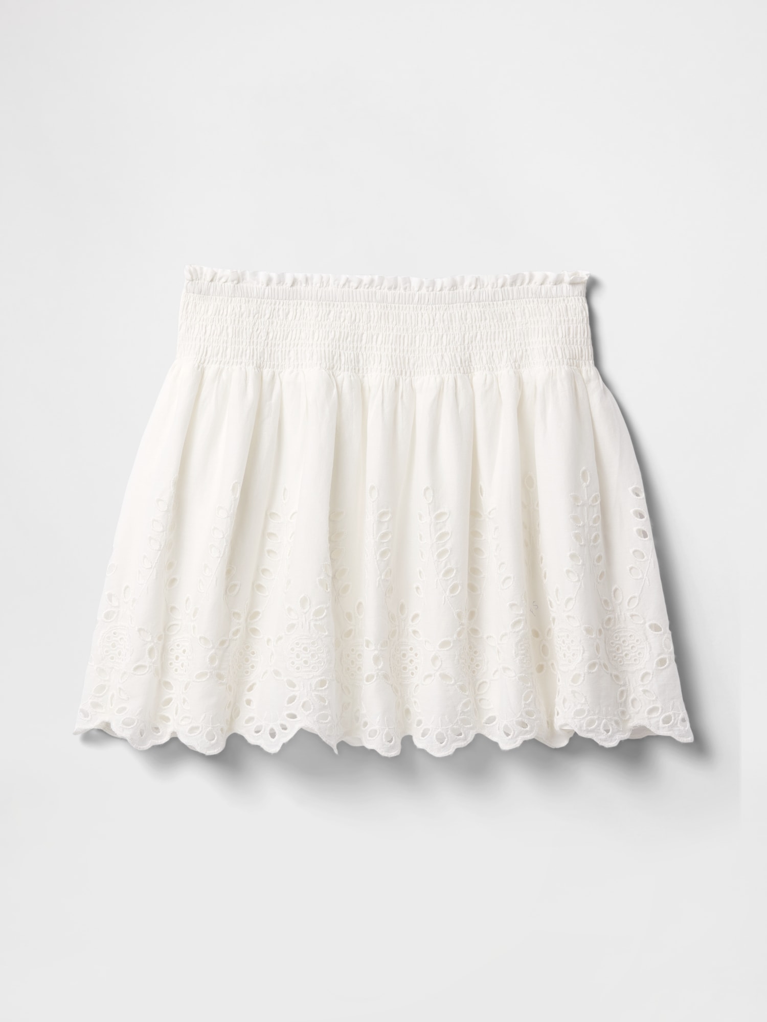 Smocked Mini Skirt