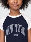 GAP NEW YORKロゴ ラグランTシャツ (キッズ)-3