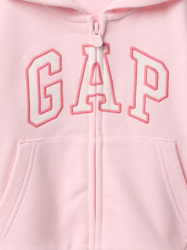 babyGap リラックス GAPロゴ ジップアップパーカー-2