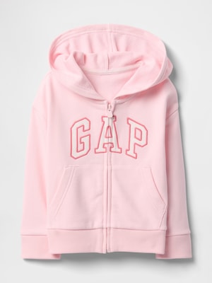 babyGap リラックス GAPロゴ ジップアップパーカー