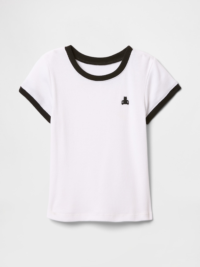 babyGap リブ リンガーTシャツ-0