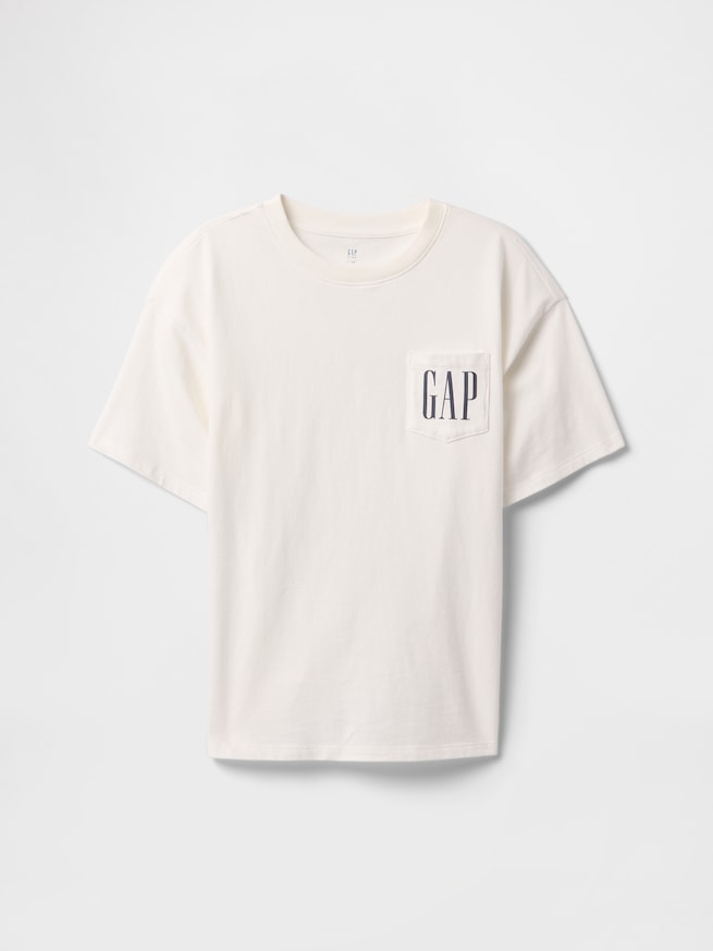 GAPロゴ ポケット Tシャツ (キッズ)-1