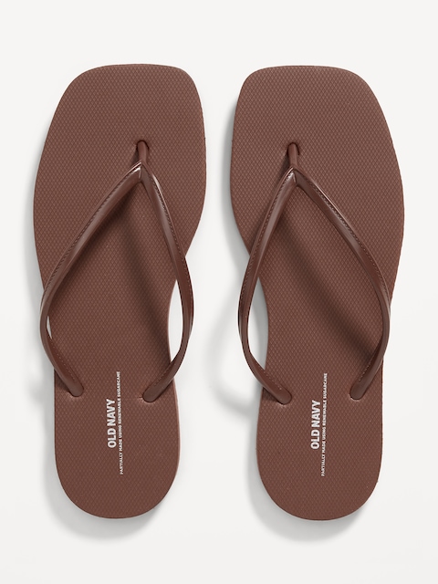 Square Toe Flip-Flop Sandals