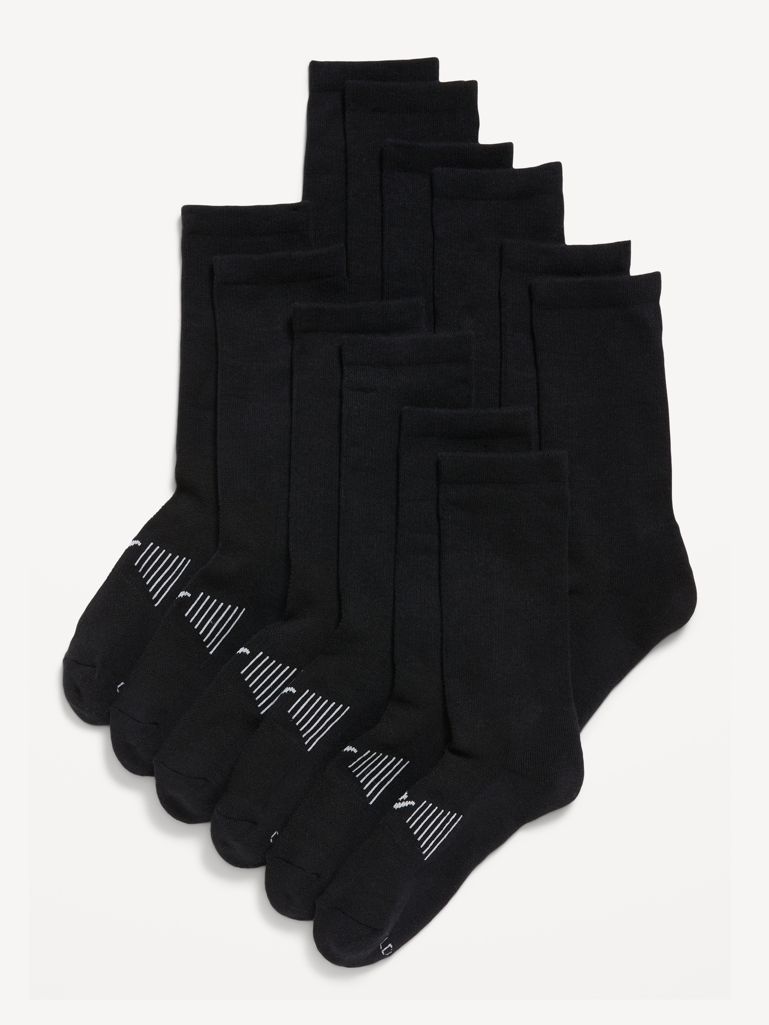 Gender-Neutral Crew Go-Dry Socks 6-Pack for Kids