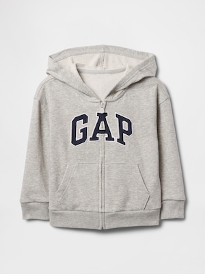 babyGap リラックス GAPロゴ ジップアップパーカー