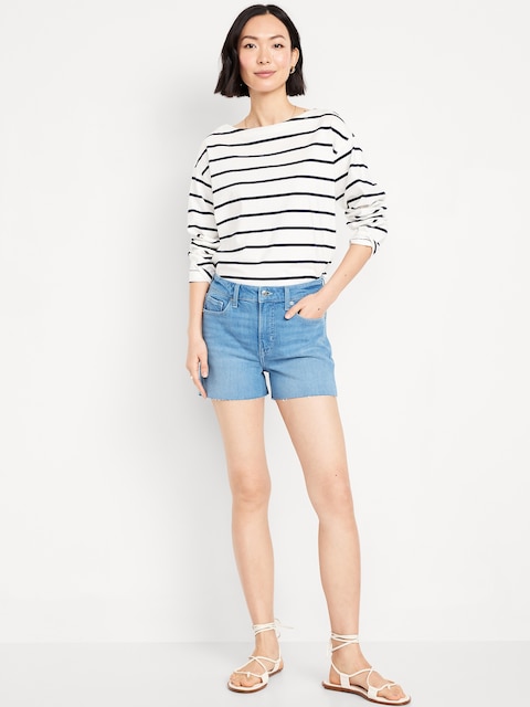 High-Waisted OG Jean Cut-Off Shorts -- 3-inch inseam