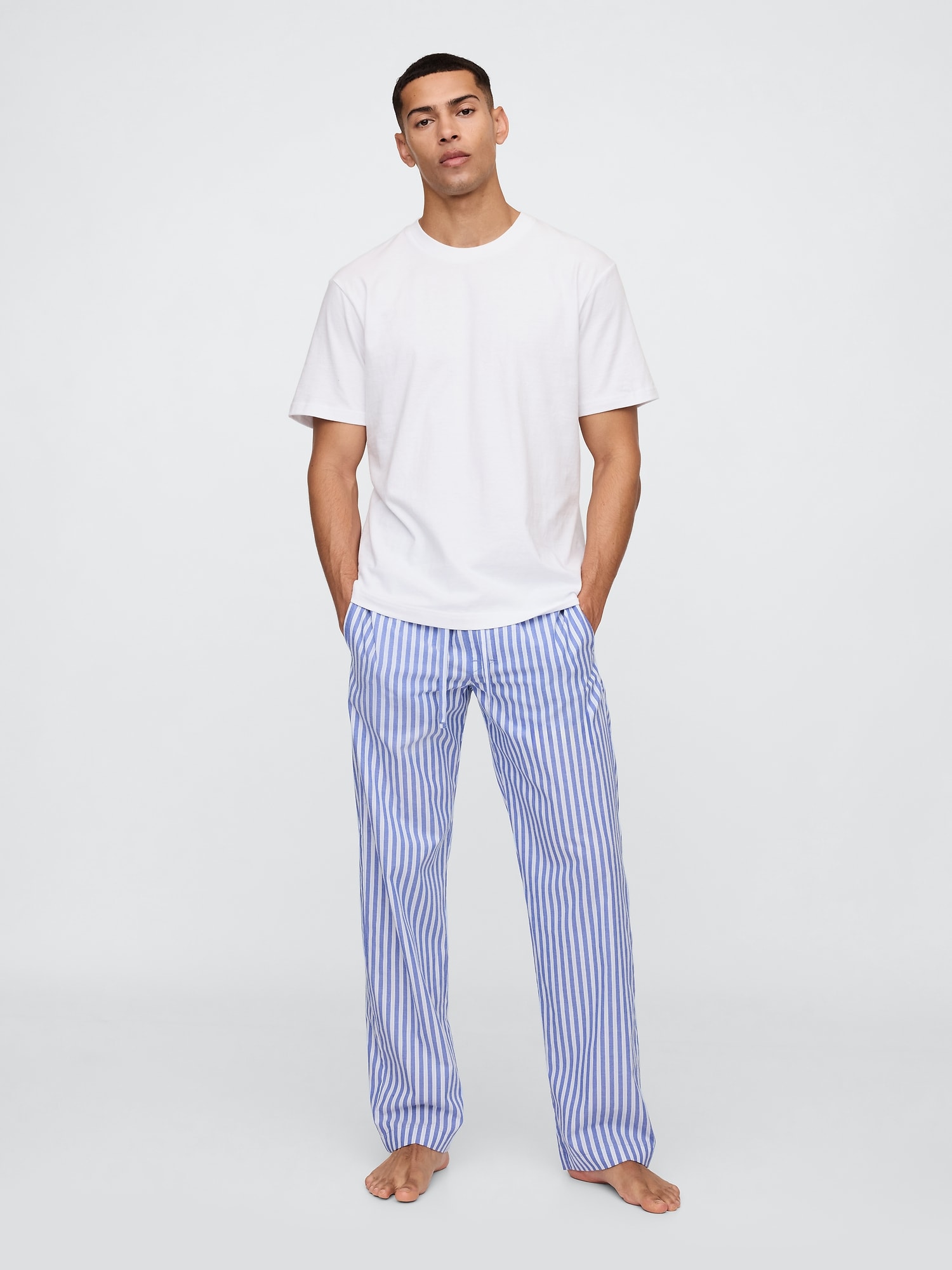Relaxed Poplin PJ Pants