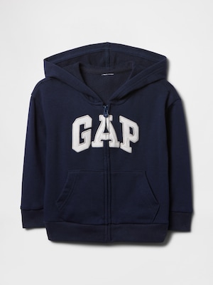 babyGap リラックス GAPロゴ ジップアップパーカー