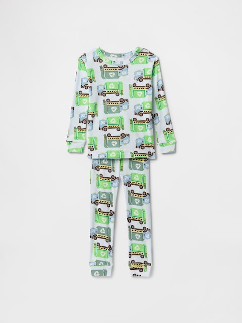 PYJAMA EN COTON BIOLOGIQUE BROSSÉ POUR BÉBÉ ET TOUT-PETIT