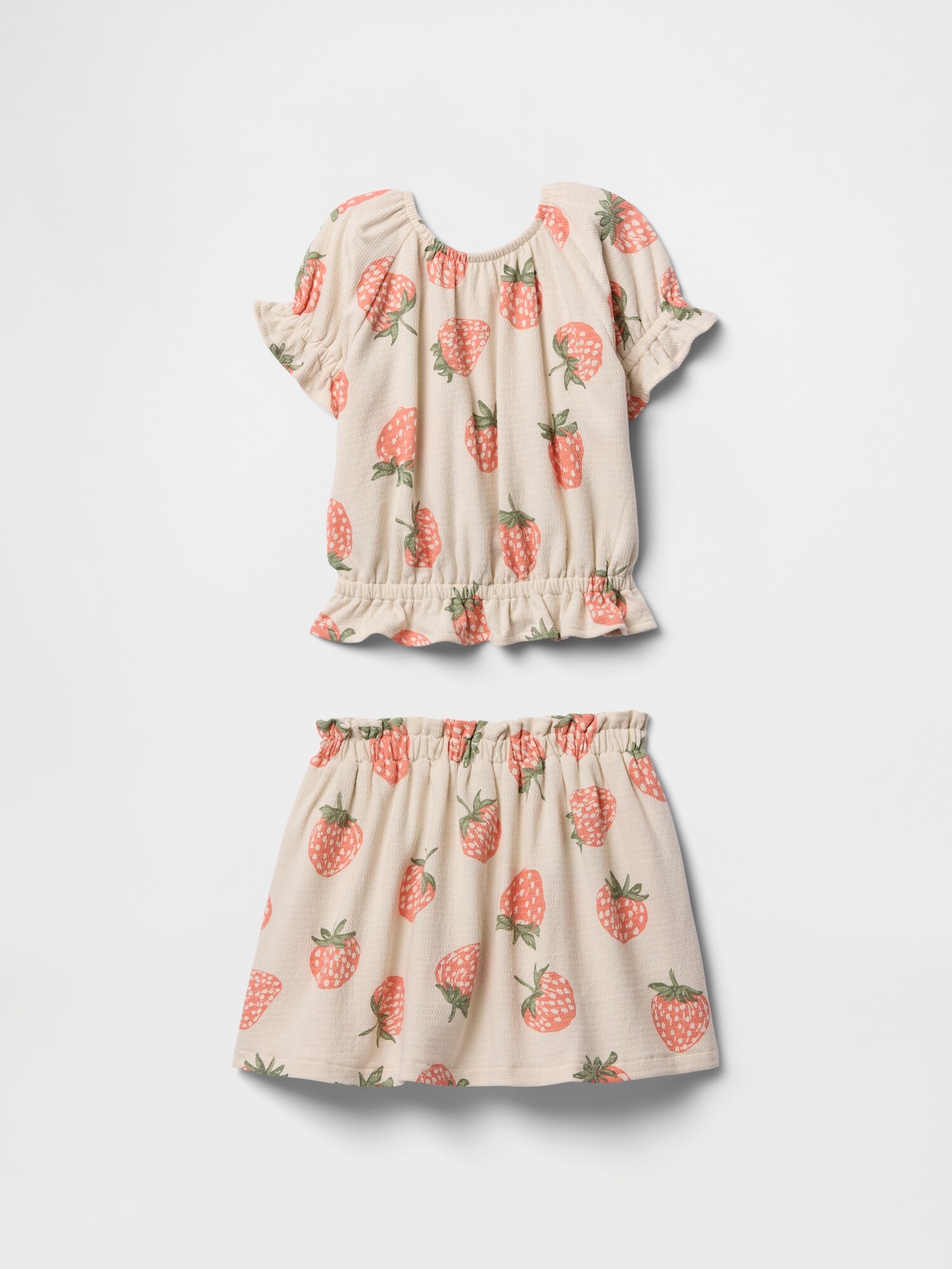 babyGap テクスチャー ミニスカート・スコート 2点コーデセット-1