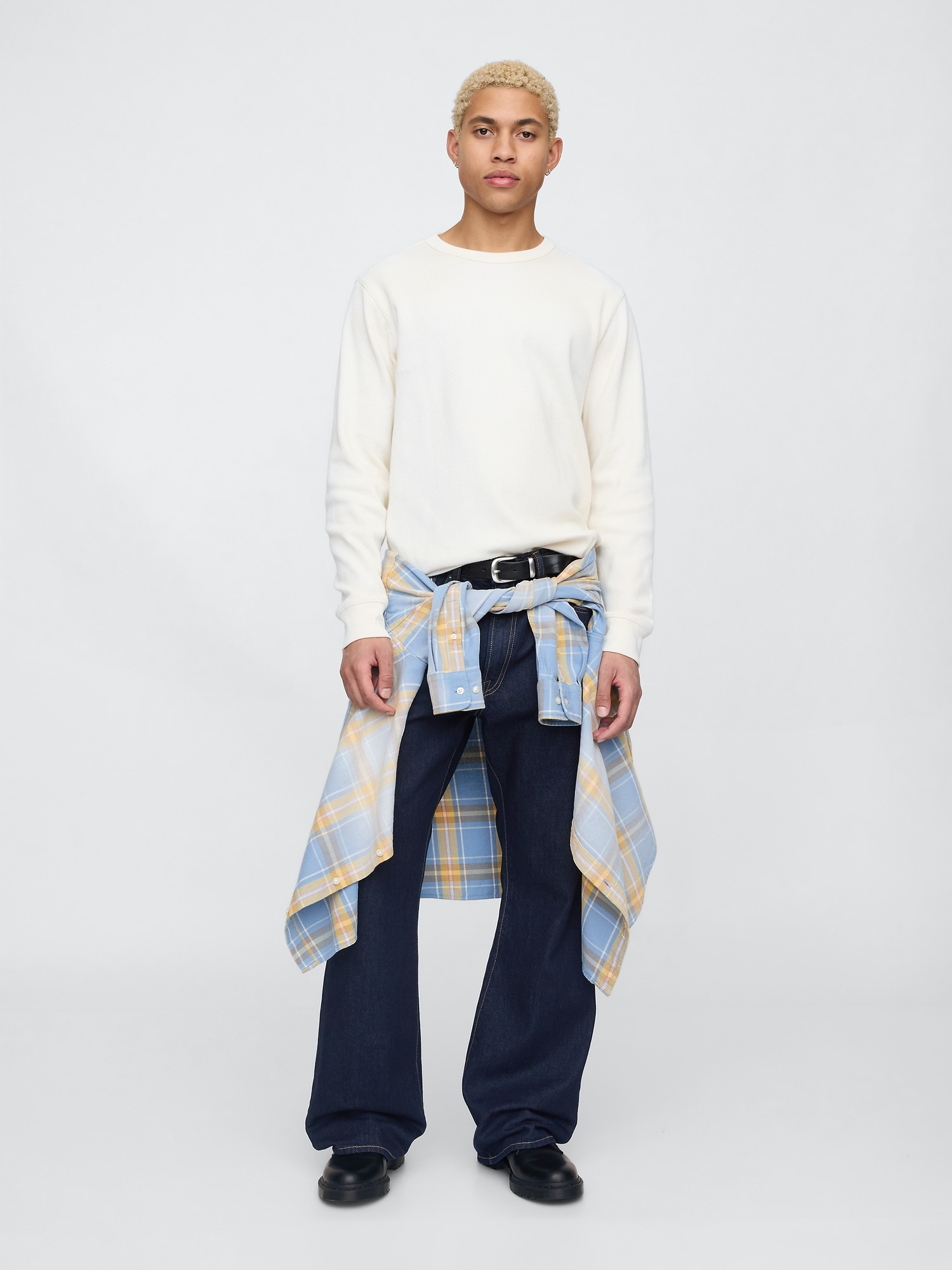 ルーズフィット ブーツカットデニム-0