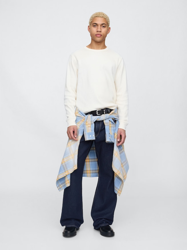 ルーズフィット ブーツカットデニム-0